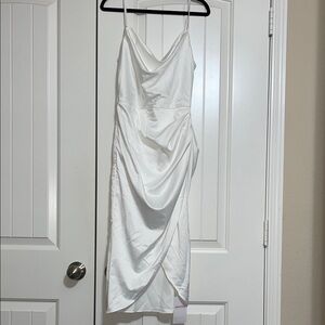 SHEIN White Midi Dress